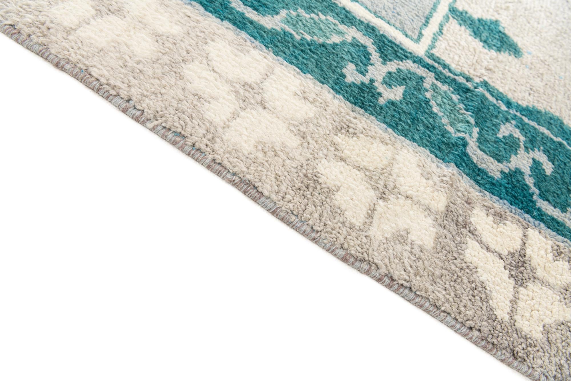 8' 6 x 12' Hand Knotted Moroccan Wool Rug