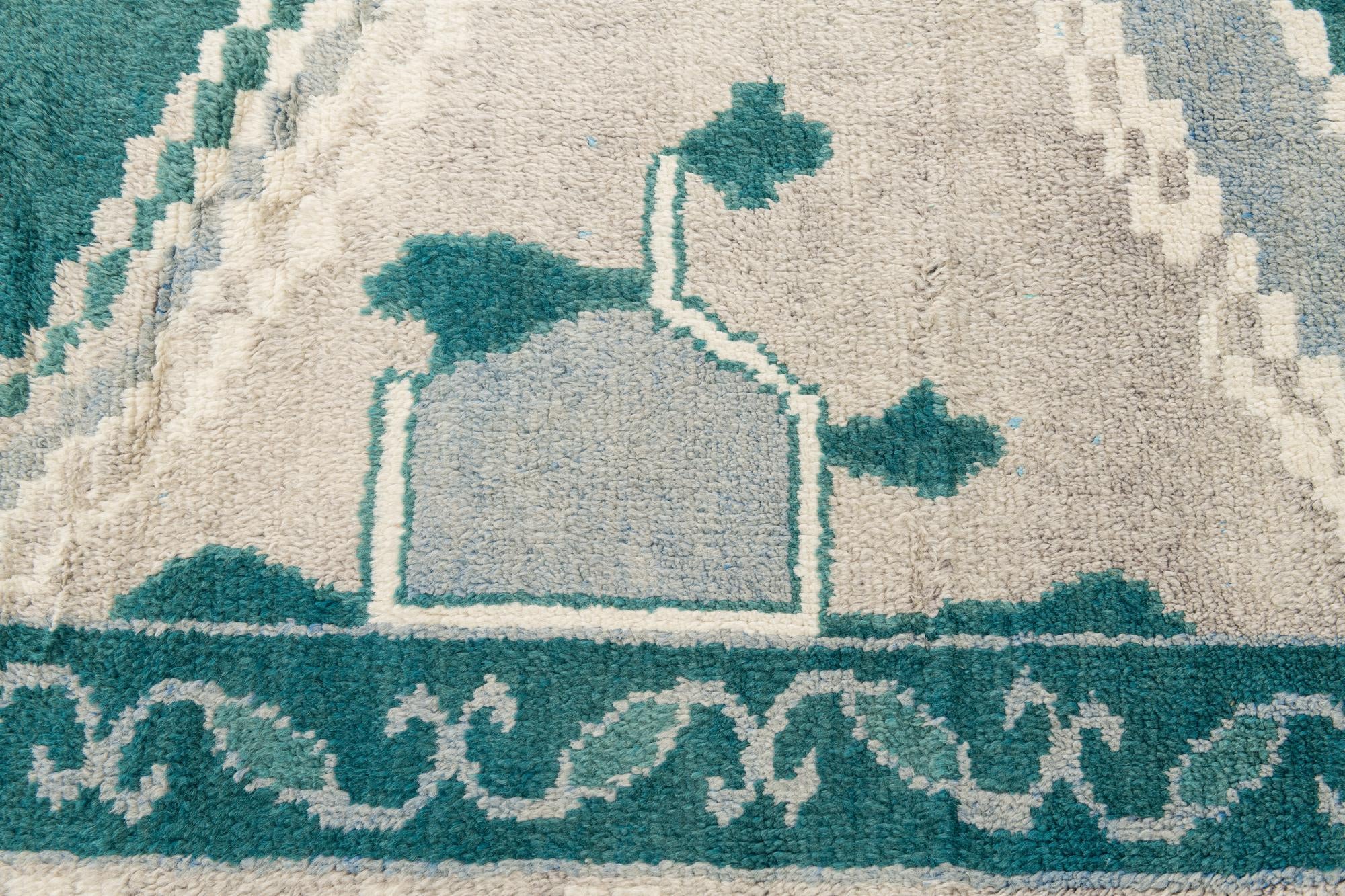 8' 6 x 12' Hand Knotted Moroccan Wool Rug