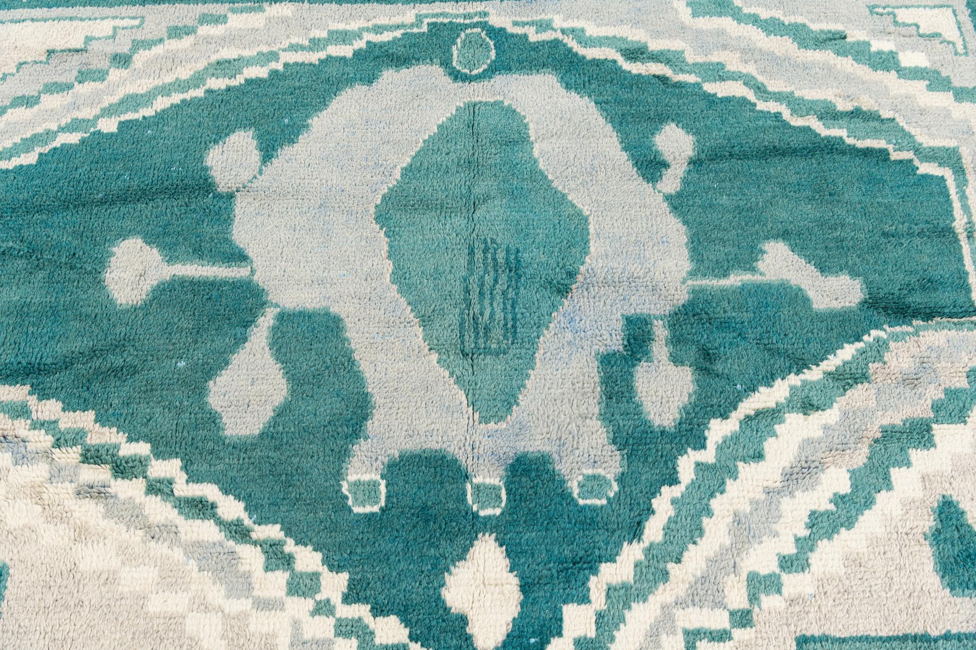 8' 6 x 12' Hand Knotted Moroccan Wool Rug