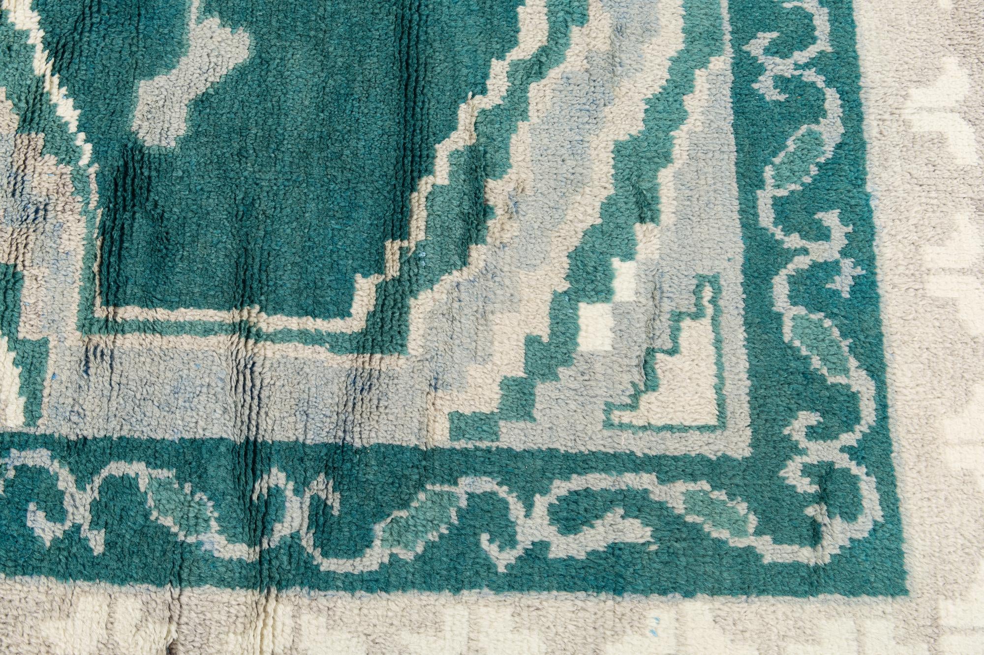 8' 6 x 12' Hand Knotted Moroccan Wool Rug