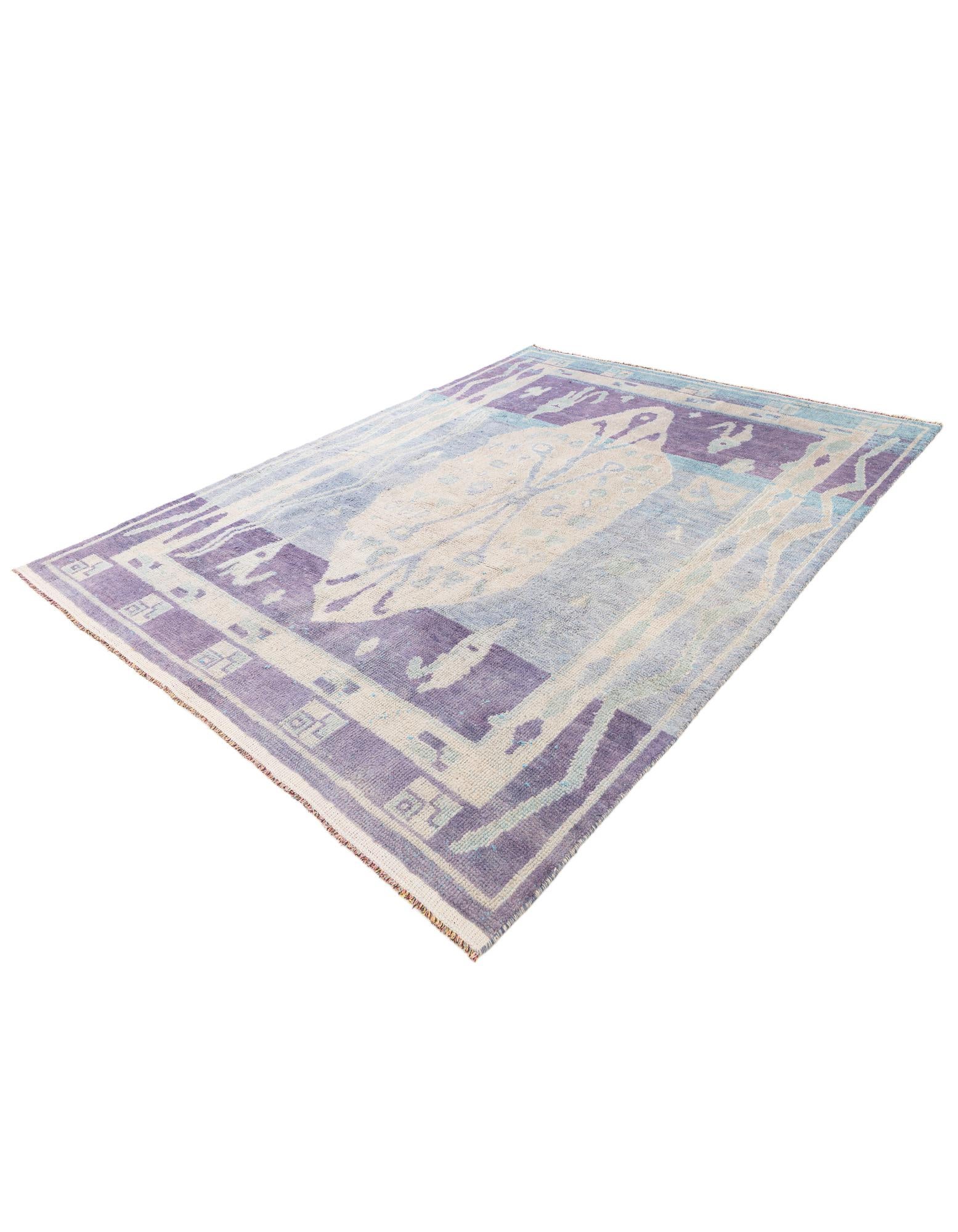 7' 7 x 10' 3 Hand Knotted Moroccan Wool Rug