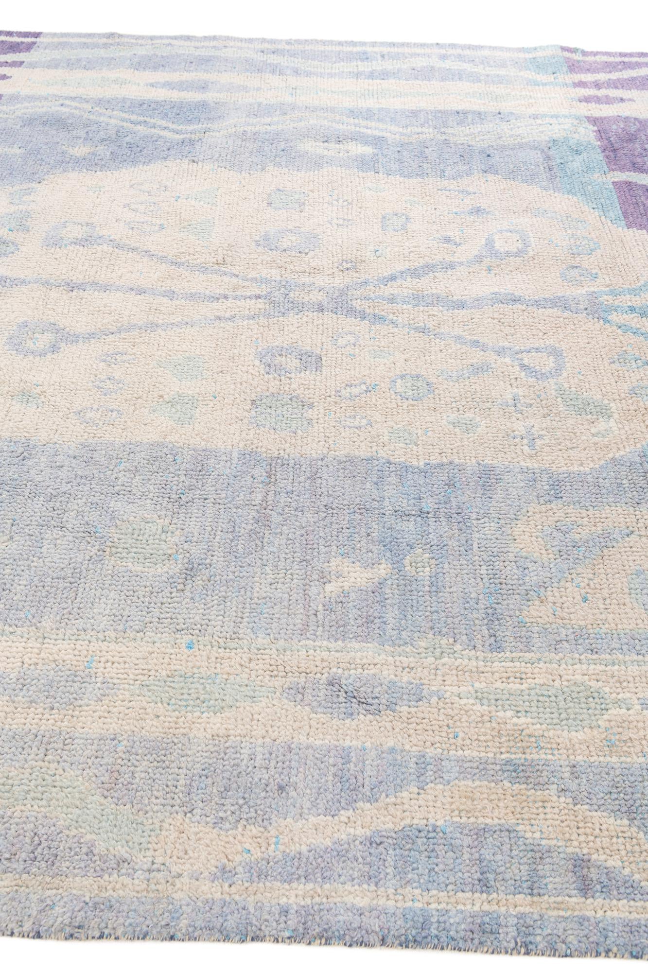 7' 7 x 10' 3 Hand Knotted Moroccan Wool Rug
