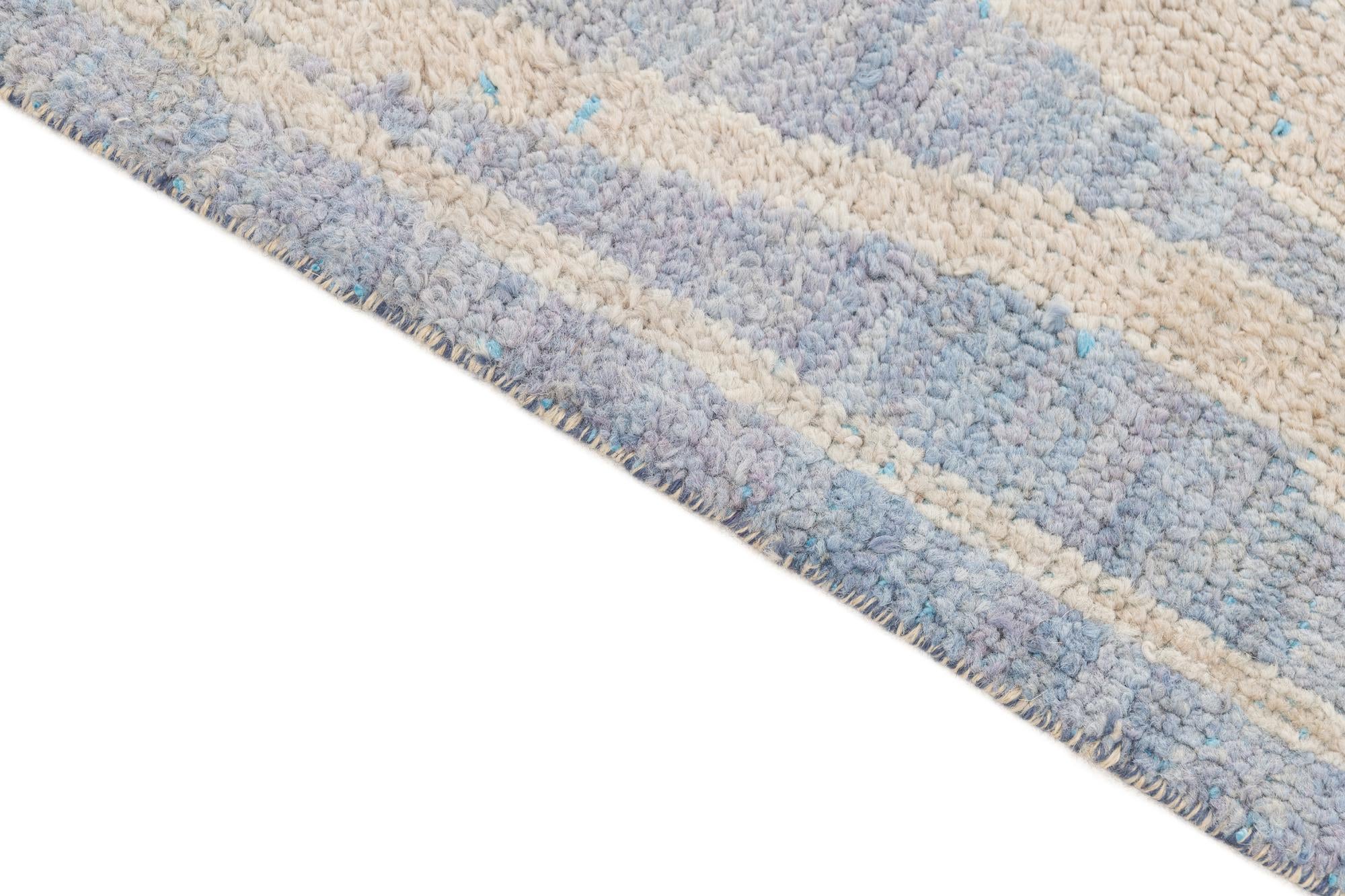 7' 7 x 10' 3 Hand Knotted Moroccan Wool Rug