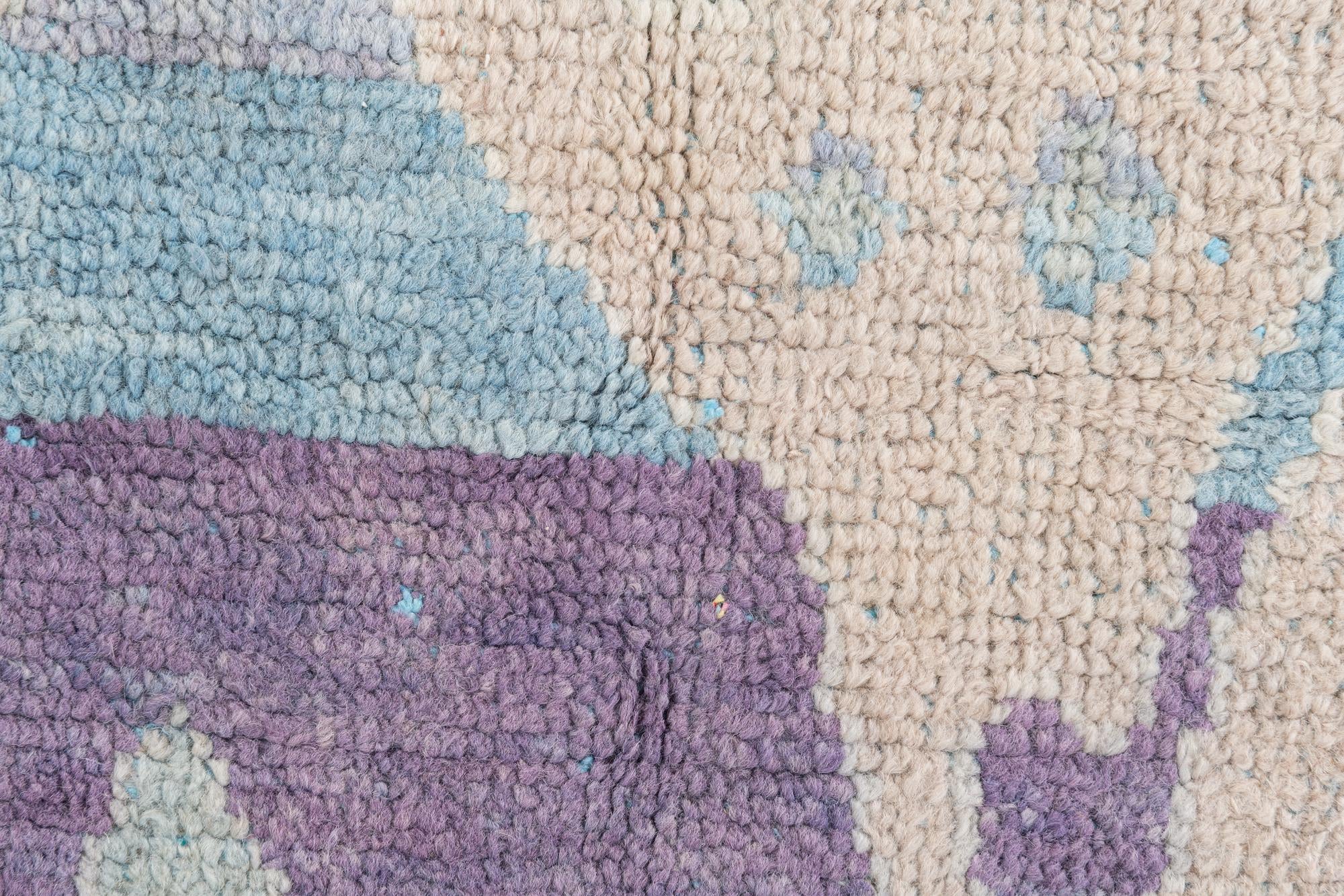 7' 7 x 10' 3 Hand Knotted Moroccan Wool Rug
