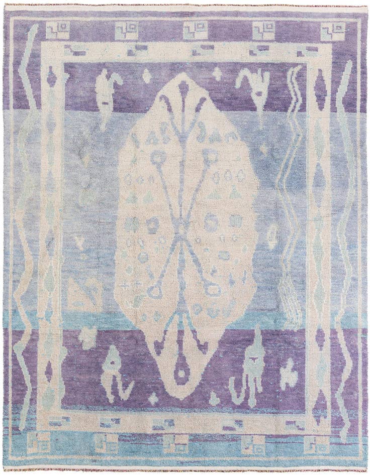 Detail image of 7' 7 x 10' 3 Hand Knotted Moroccan Wool Rug
