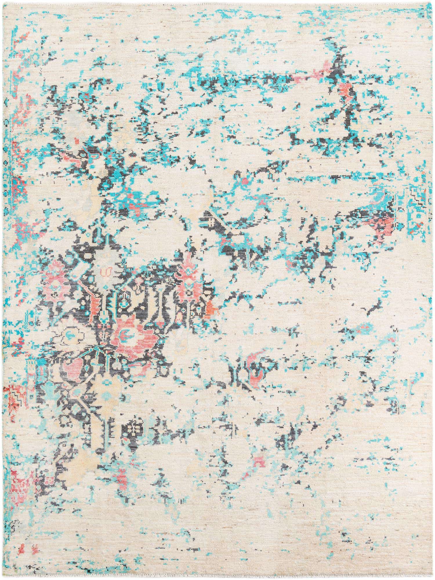 8' 7 x 11' 7 Hand Knotted Moroccan Wool Rug