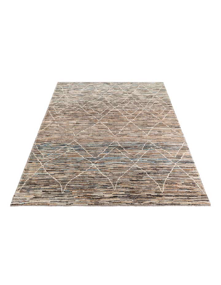 8' x 9' 9 Hand Knotted Moroccan Rug