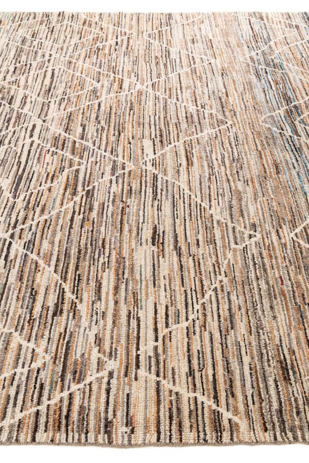 Detail image of 8' x 9' 9 Hand Knotted Moroccan Rug