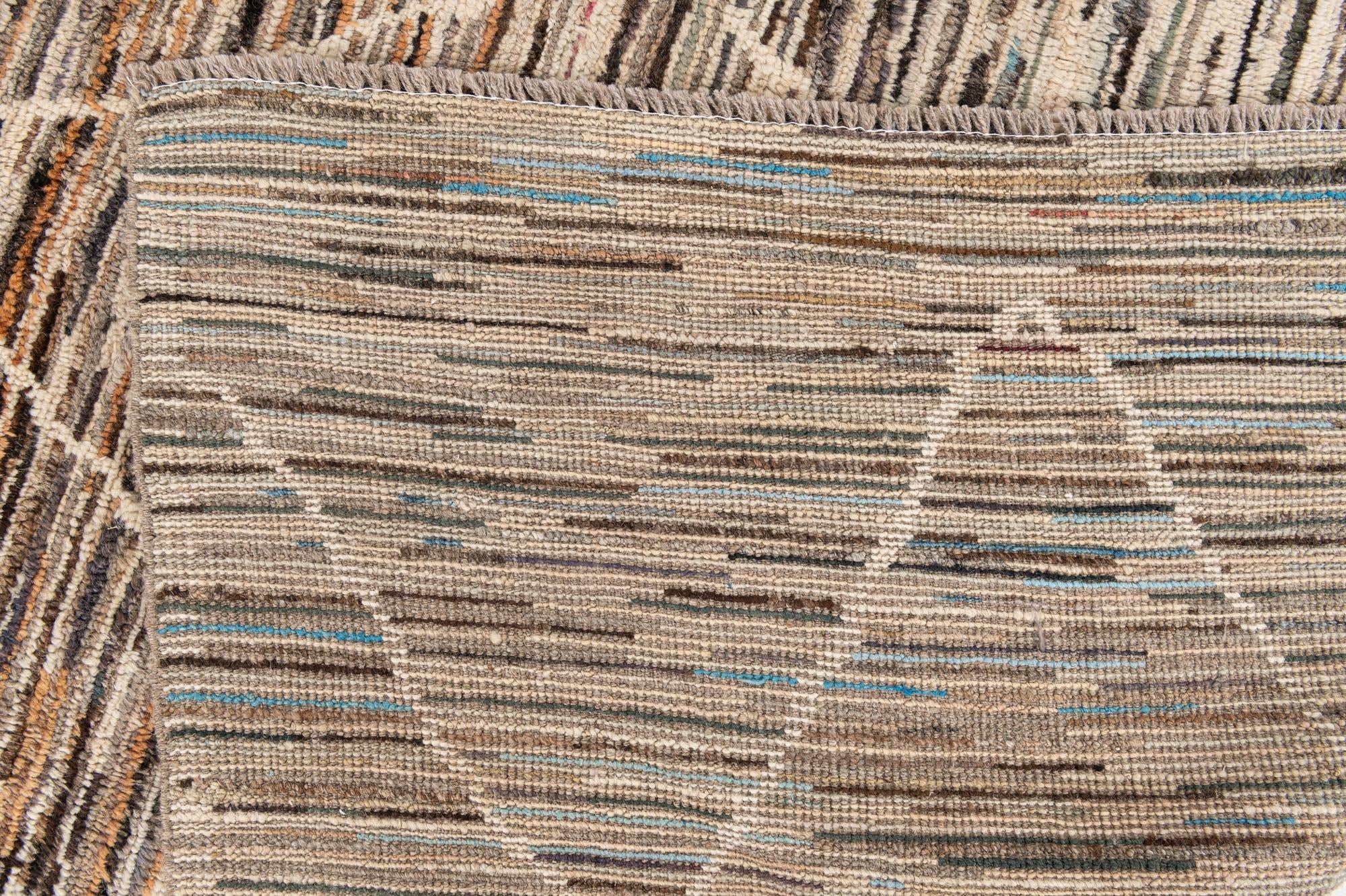 8' x 9' 9 Hand Knotted Moroccan Rug