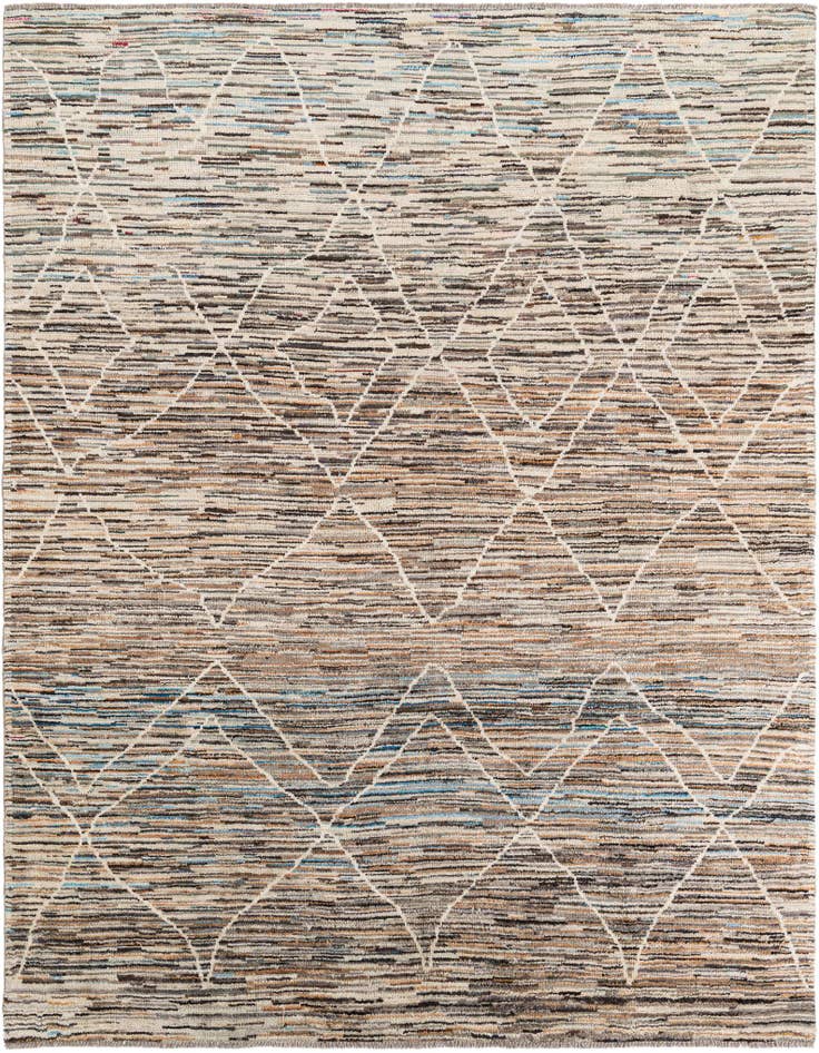 Detail image of 8' x 9' 9 Hand Knotted Moroccan Rug