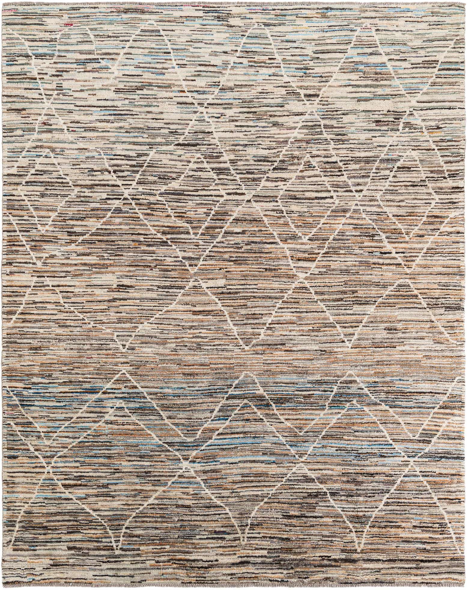 8' x 9' 9 Hand Knotted Moroccan Rug