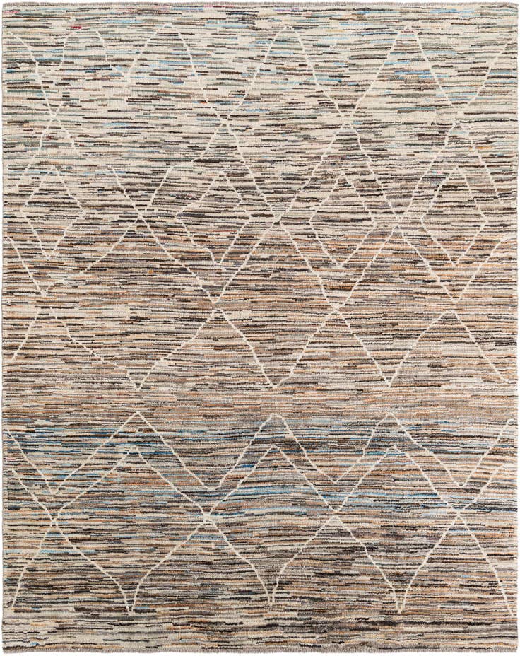 Detail image of 8' x 9' 9 Hand Knotted Moroccan Rug