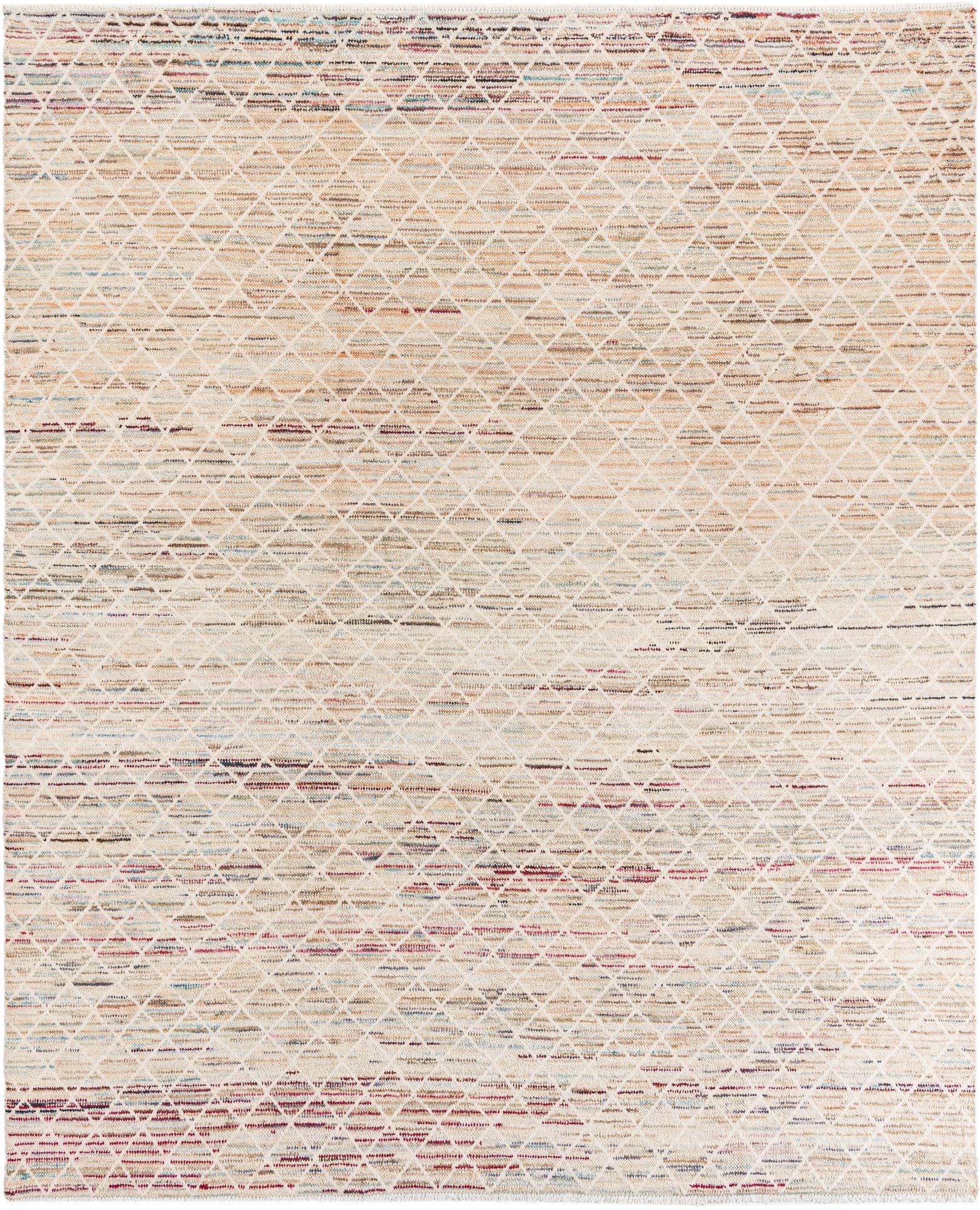 7' 9 x 9' 6 Hand Knotted Moroccan Wool Rug
