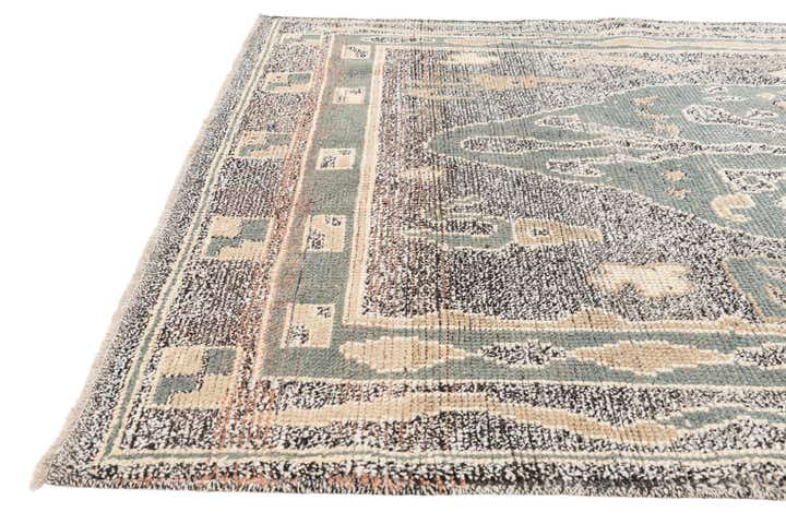 6' x 9' 5 Hand Knotted Moroccan Wool Rug