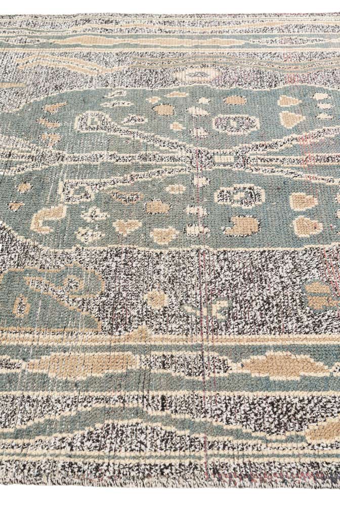 6' x 9' 5 Hand Knotted Moroccan Wool Rug