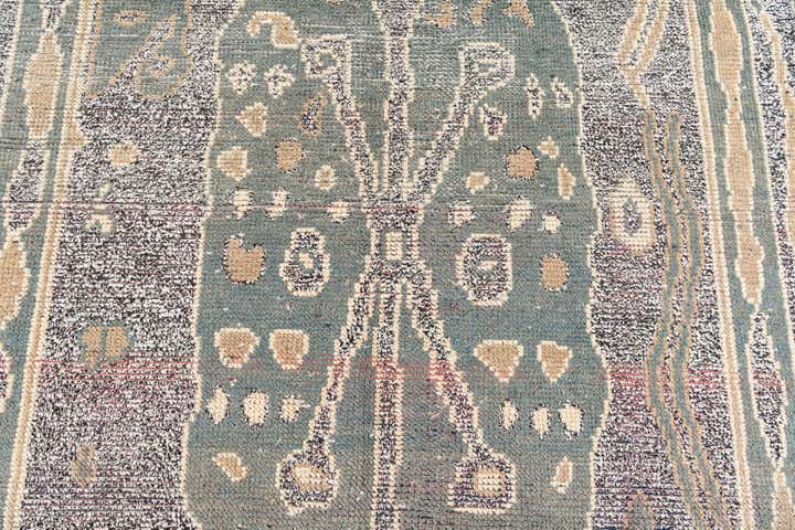 6' x 9' 5 Hand Knotted Moroccan Wool Rug
