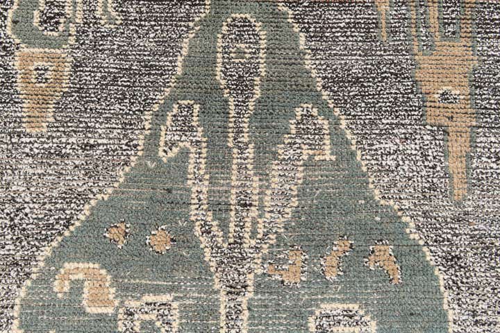 6' x 9' 5 Hand Knotted Moroccan Wool Rug