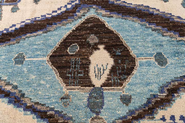 8' 7 x 10' 9 Hand Knotted Moroccan Wool Rug