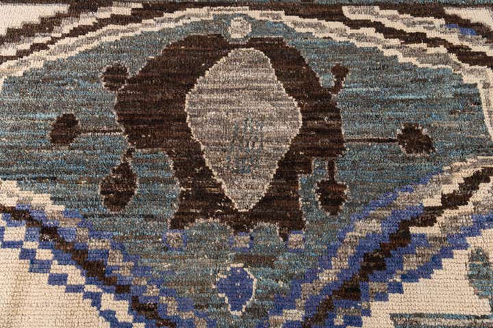 8' 7 x 10' 9 Hand Knotted Moroccan Wool Rug