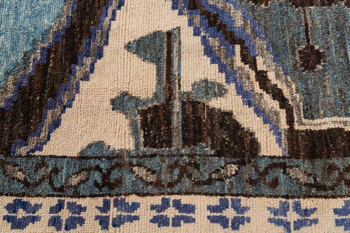 8' 7 x 10' 9 Hand Knotted Moroccan Wool Rug