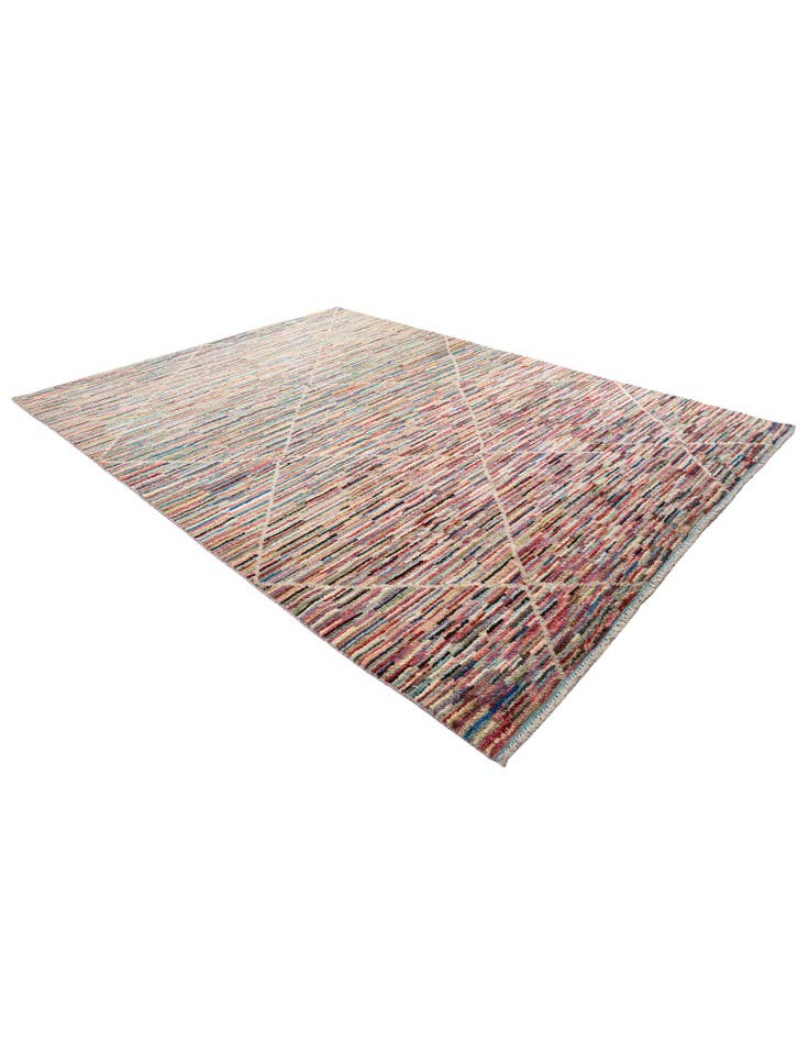 Detail image of 8' 8 x 11' 10 Hand Knotted Moroccan Wool Rug