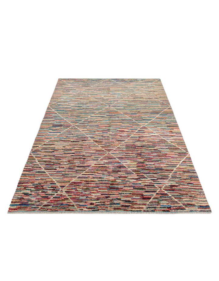 8' 8 x 11' 10 Hand Knotted Moroccan Wool Rug