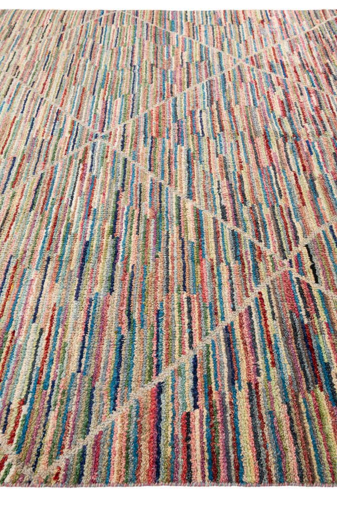 8' 8 x 11' 10 Hand Knotted Moroccan Wool Rug