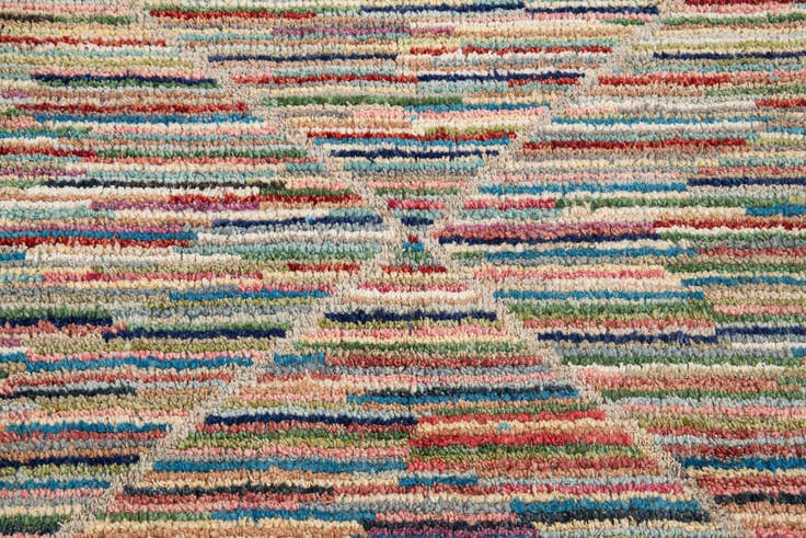 Detail image of 8' 8 x 11' 10 Hand Knotted Moroccan Wool Rug
