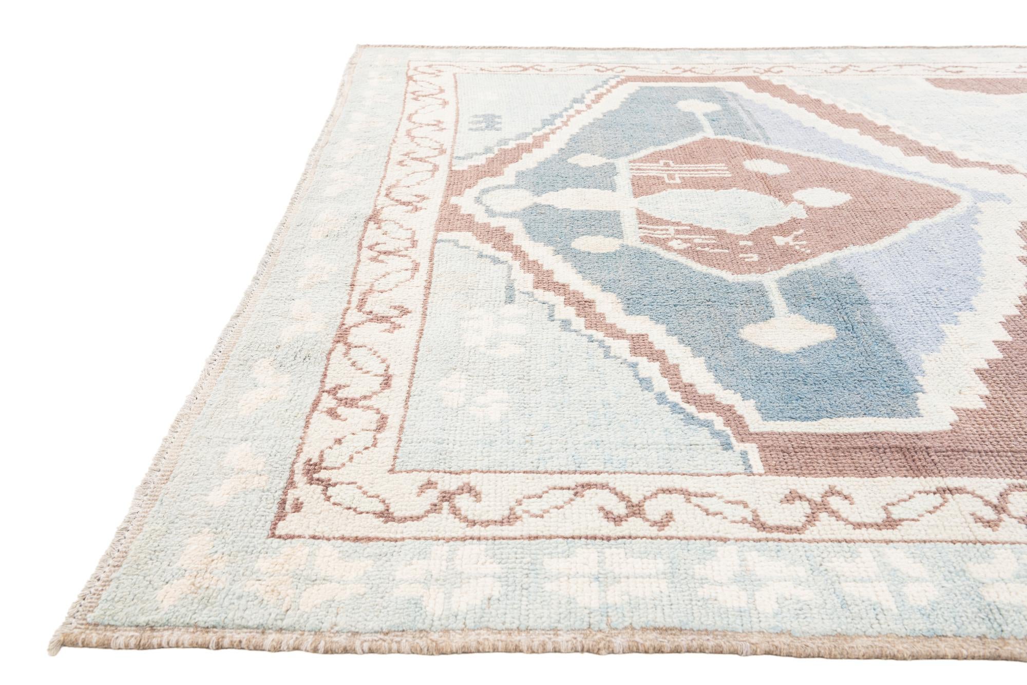 250cm x 305cm Hand Knotted Moroccan Wool Rug