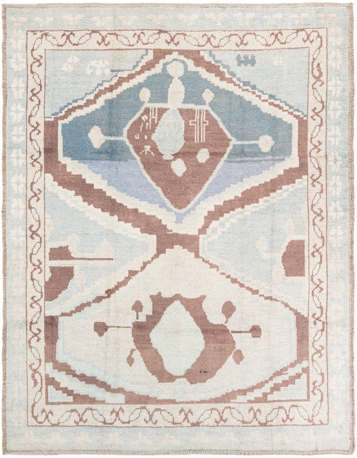 Detail image of 8' 3 x 10' Hand Knotted Moroccan Wool Rug