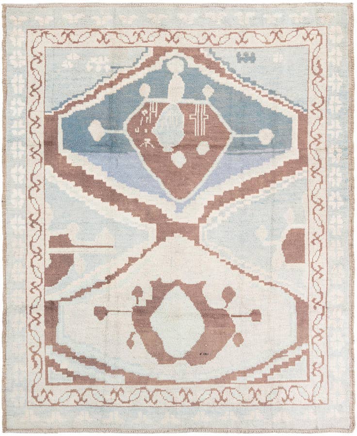 Detailansicht von 250cm x 305cm Handgeknüpft Marokkanisch Wolle Teppich