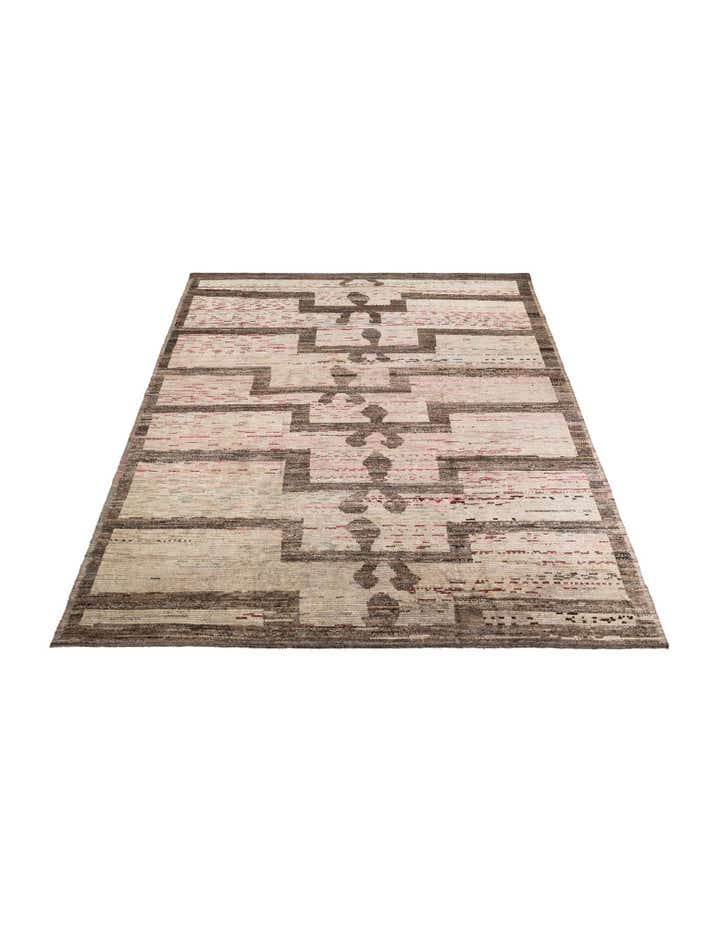 12' 3 x 15' 1 Hand Knotted Moroccan Wool Rug