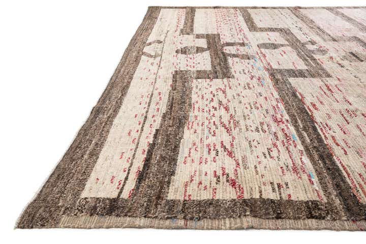 12' 3 x 15' 1 Hand Knotted Moroccan Wool Rug