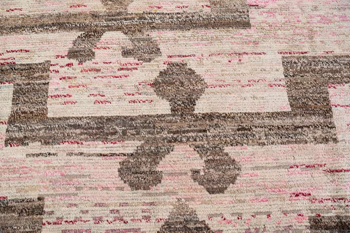 12' 3 x 15' 1 Hand Knotted Moroccan Wool Rug