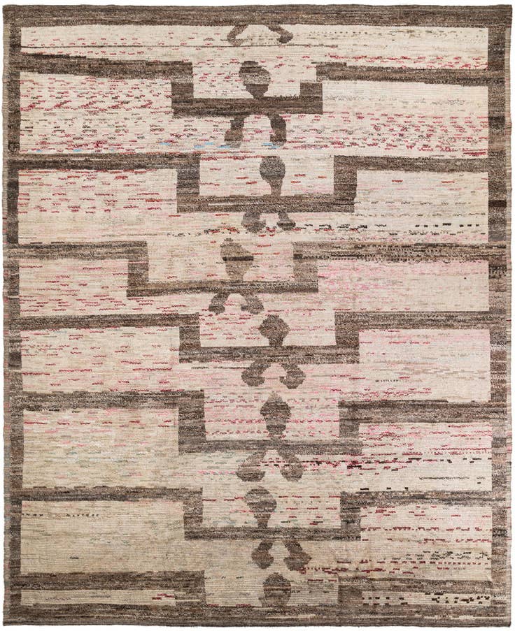 Detail image of 12' 3 x 15' 1 Hand Knotted Moroccan Wool Rug