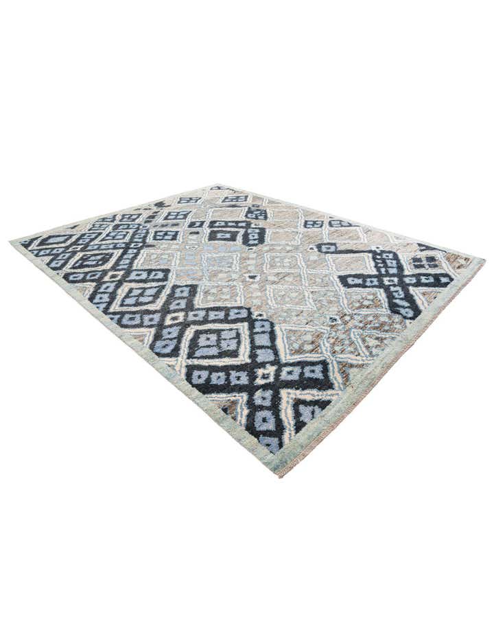 8' 2 x 10' 2 Hand Knotted Moroccan Wool Rug