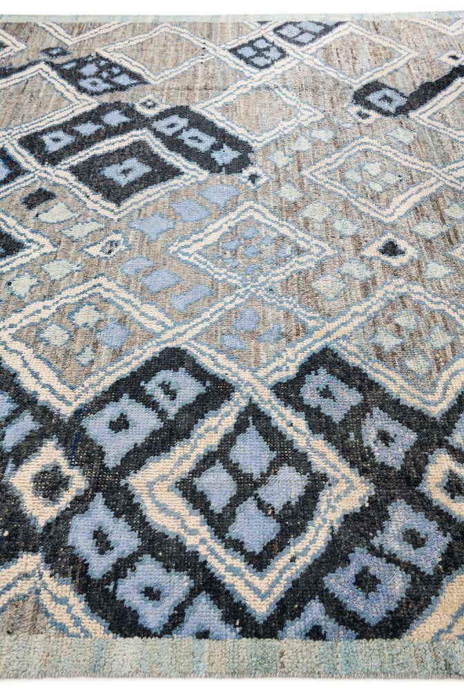 8' 2 x 10' 2 Hand Knotted Moroccan Wool Rug