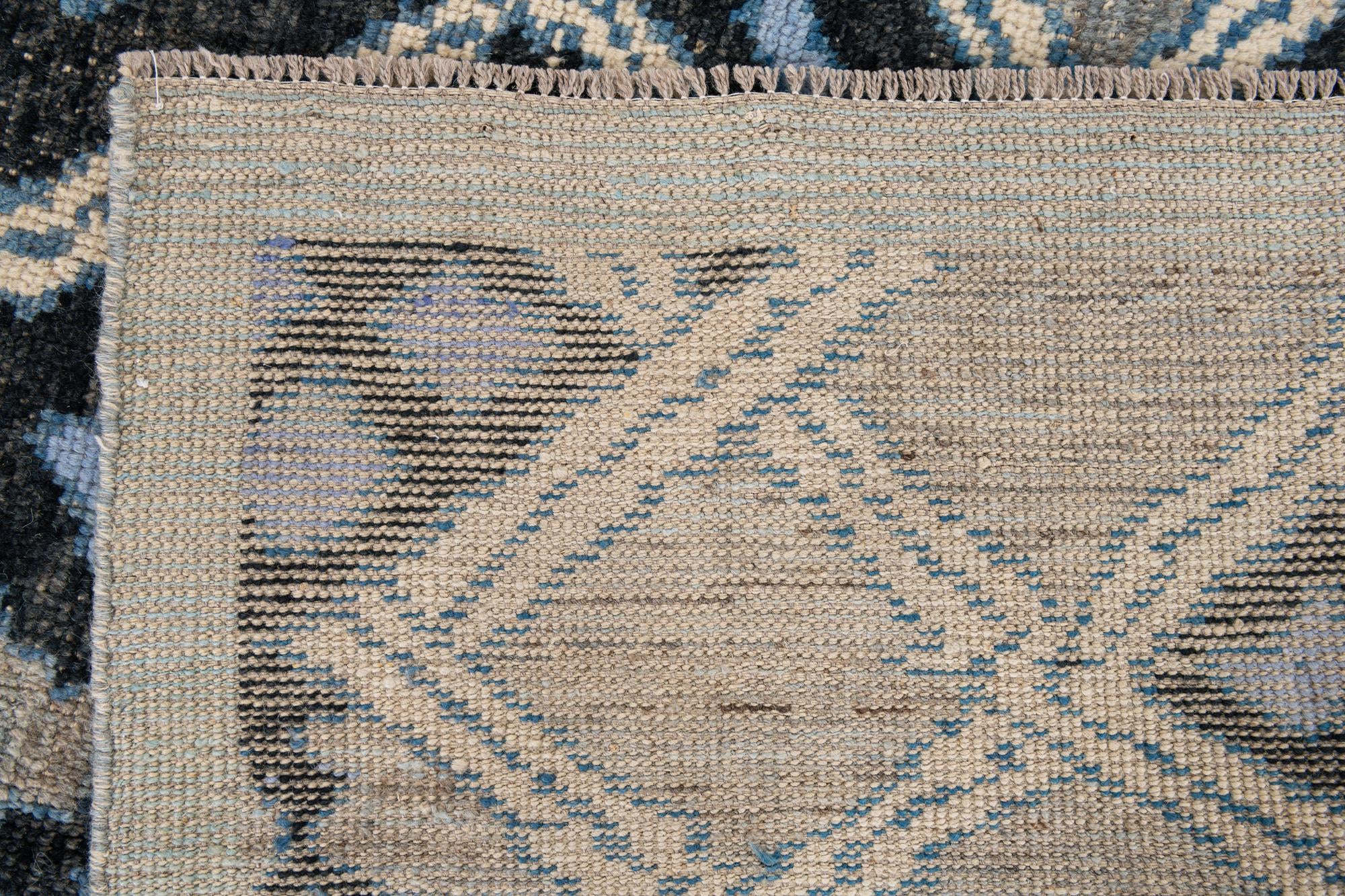 8' 2 x 10' 2 Hand Knotted Moroccan Wool Rug