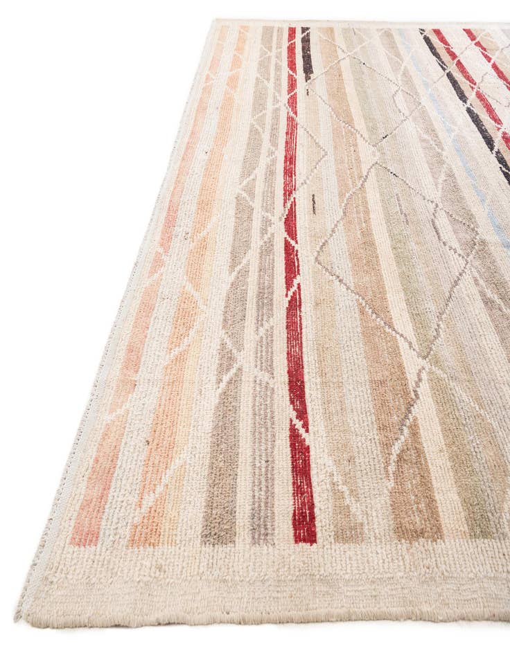 Detail image of 9' 6 x 11' 8  Hand Knotted Moroccan Wool Rug