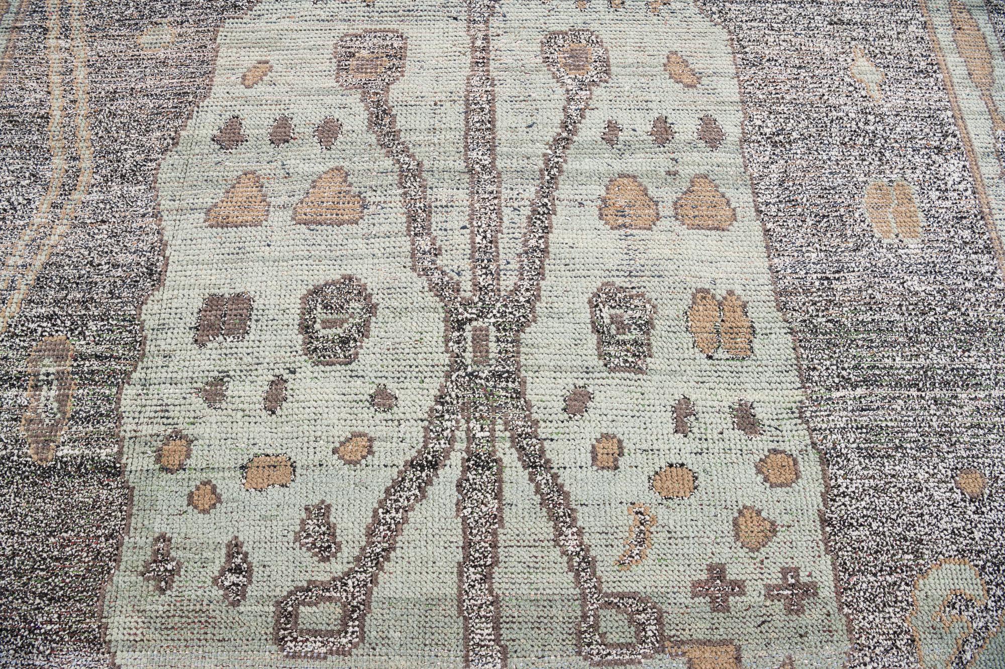 8' 10 x 12' 1 Hand Knotted Moroccan Wool Rug