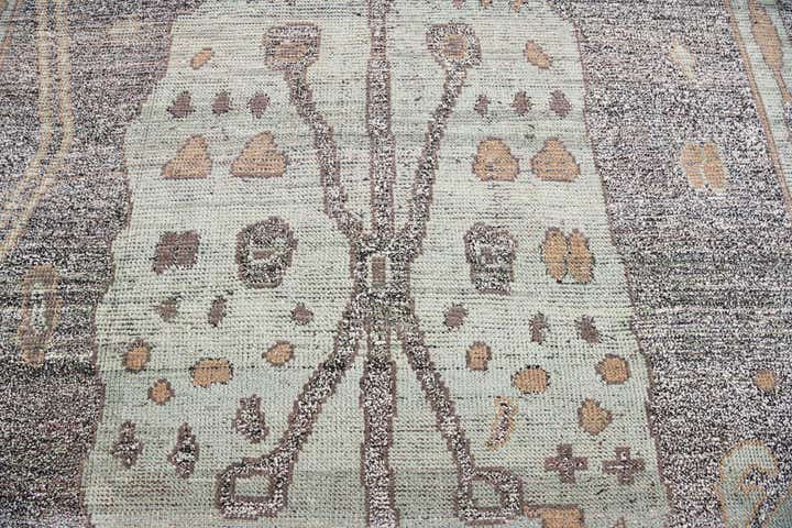 8' 10 x 12' 1 Hand Knotted Moroccan Wool Rug
