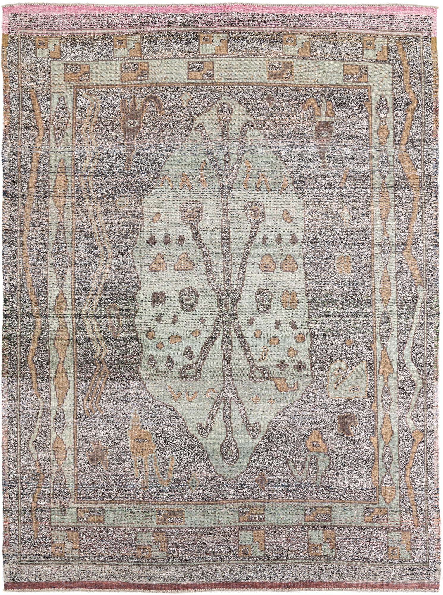 8' 10 x 12' 1 Hand Knotted Moroccan Wool Rug
