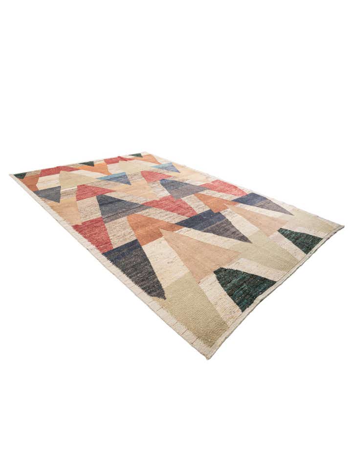 8' 10 x 13' Hand Knotted Moroccan Wool Rug