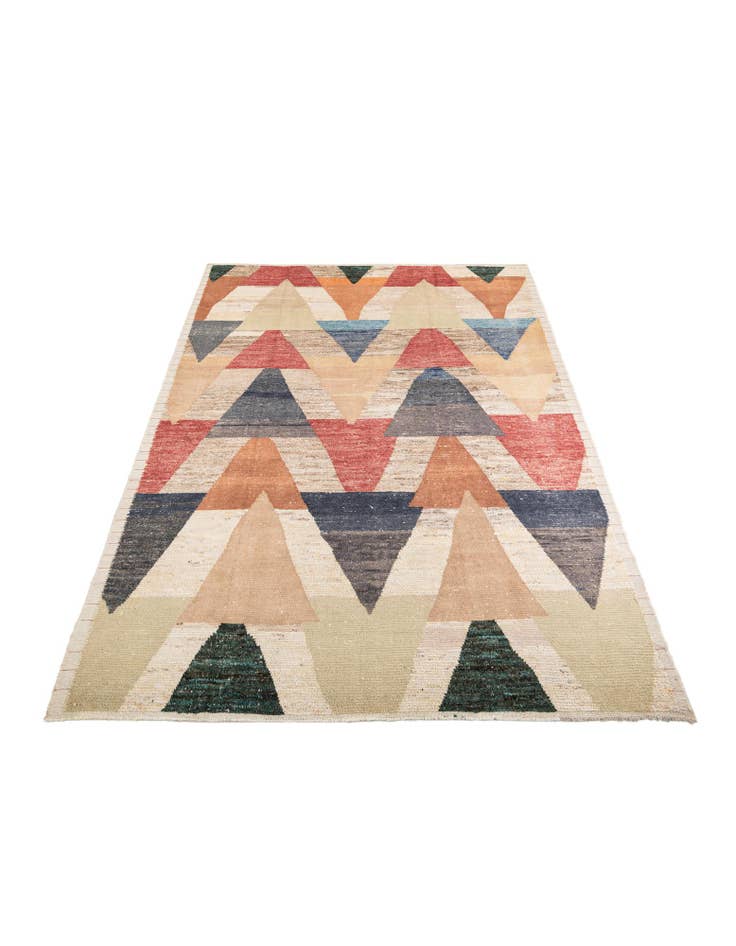 Detail image of 8' 10 x 13' Hand Knotted Moroccan Wool Rug