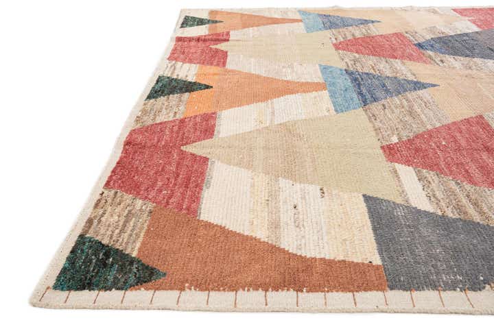 8' 10 x 13' Hand Knotted Moroccan Wool Rug