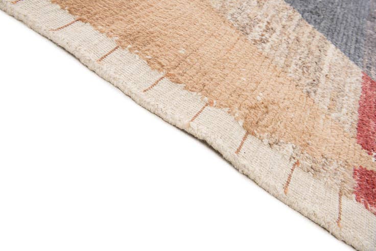 Detail image of 8' 10 x 13' Hand Knotted Moroccan Wool Rug