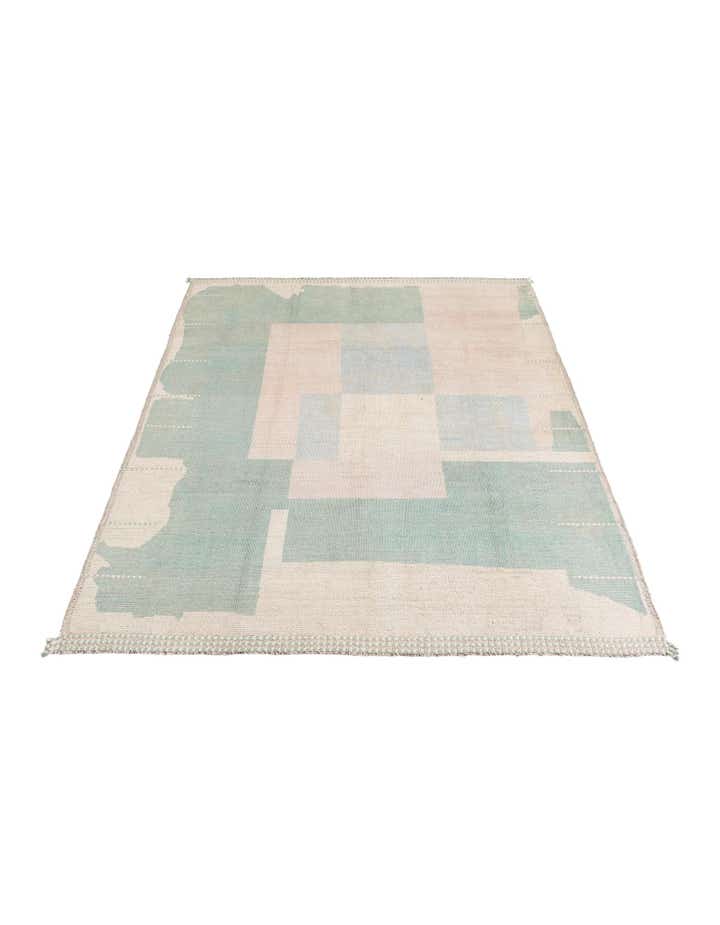 8' 2 x 9' 10 Hand Knotted Moroccan Wool Rug