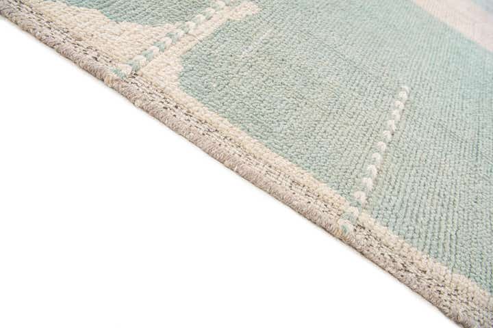 8' 2 x 9' 10 Hand Knotted Moroccan Wool Rug