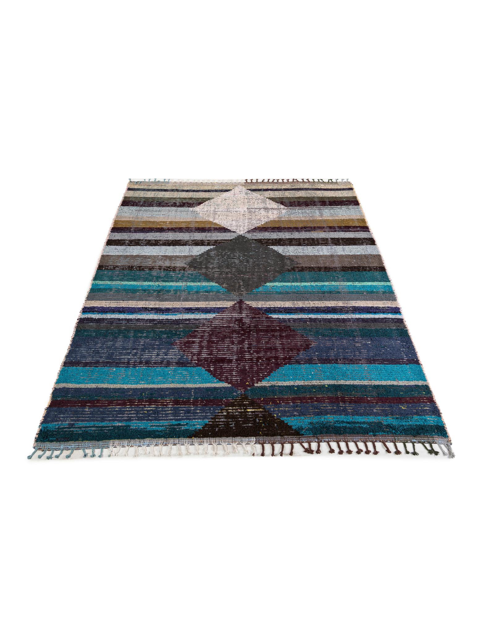 8' 2 x 10' 4 Hand Knotted Moroccan Wool Rug