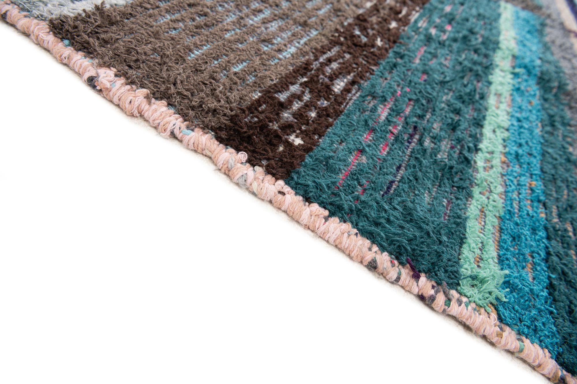 8' 2 x 10' 4 Hand Knotted Moroccan Wool Rug